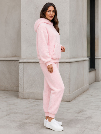Set de trening cald pentru femei, de culoare roz