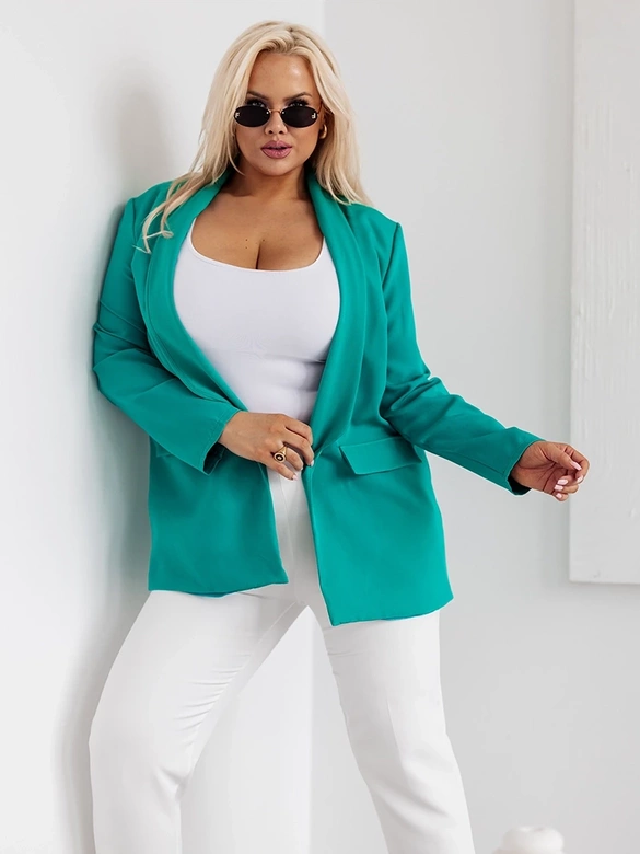 Sacou casual în stil marin, fără închidere