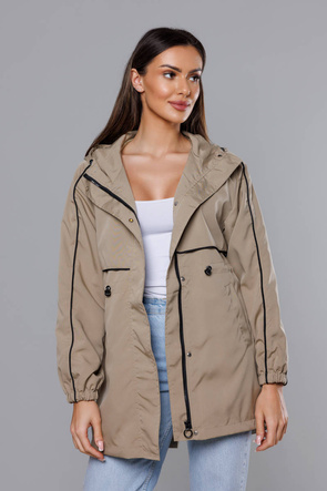 Parka subțire, de culoare bej