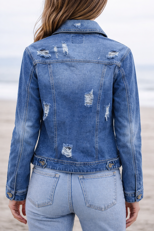 Jachetă lejeră din denim pentru femei