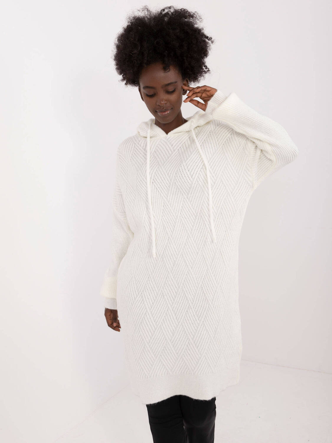 Rochie lejeră din tricot ecru