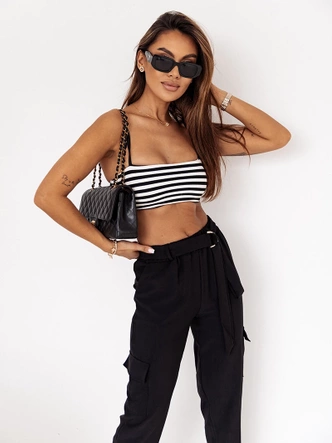 Pantaloni casual negri pentru femei