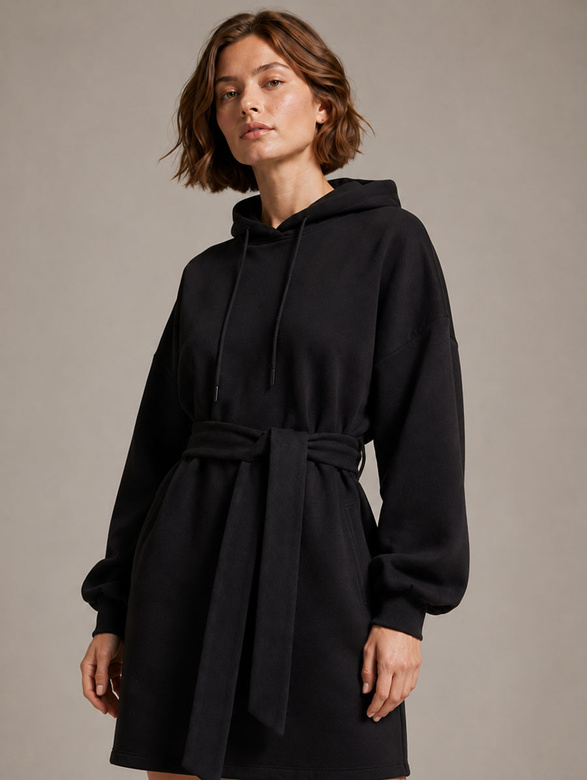 Luźna sukienka oversize czarna