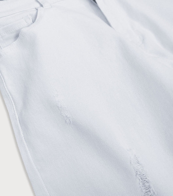 Pantaloni largi albi de damă, tip culottes