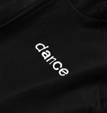Set de trening din fleece pentru femei, de culoare neagră