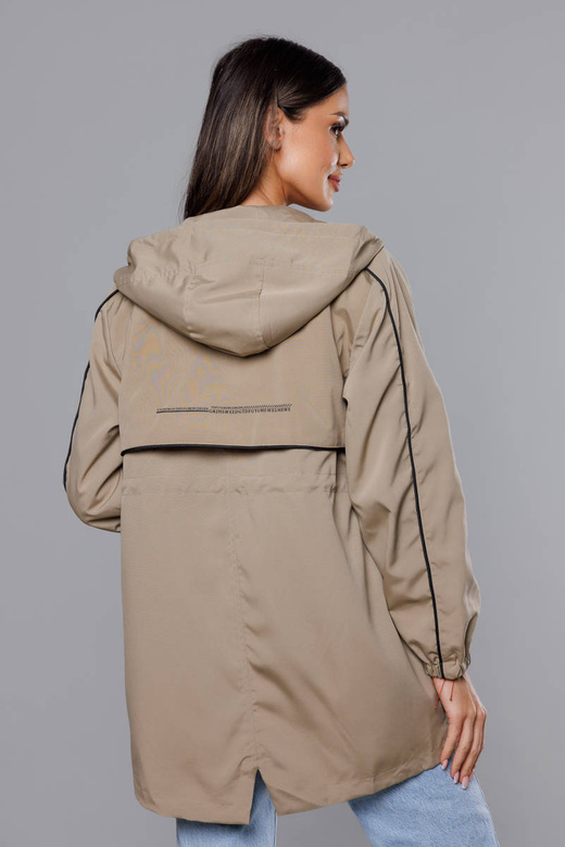 Parka subțire, de culoare bej