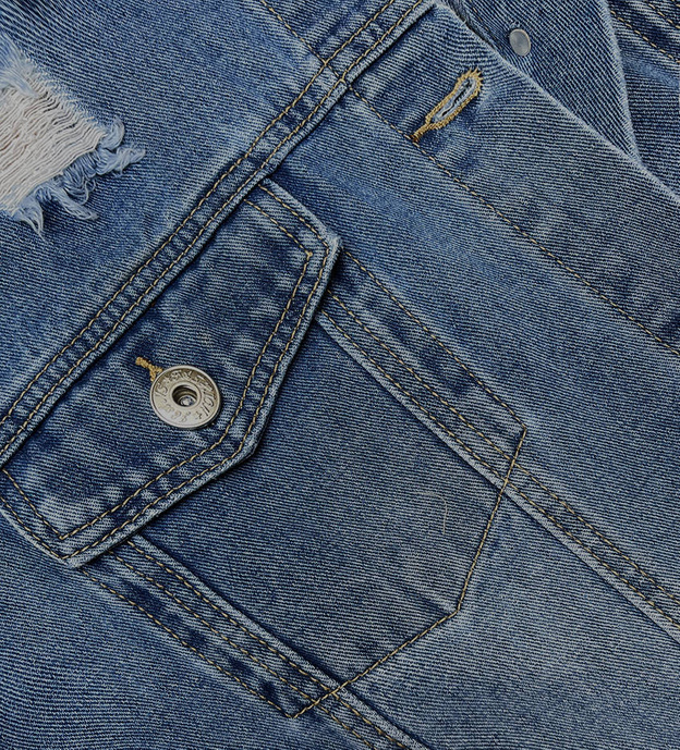Jachetă lejeră din denim cu guler