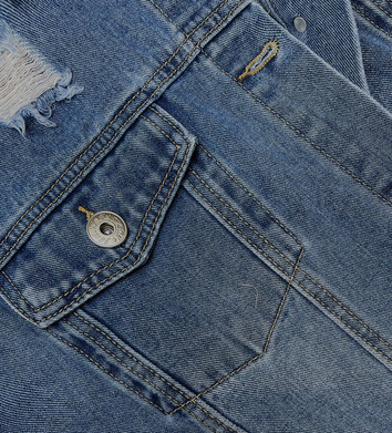 Jachetă lejeră din denim cu guler