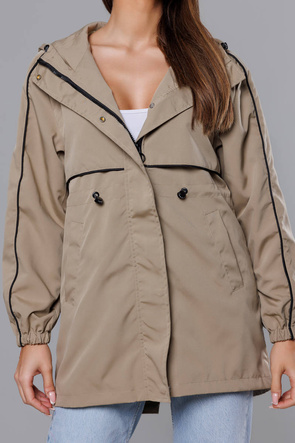 Parka subțire, de culoare bej