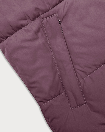Vestă sport scurtă fără mâneci, violet-negru