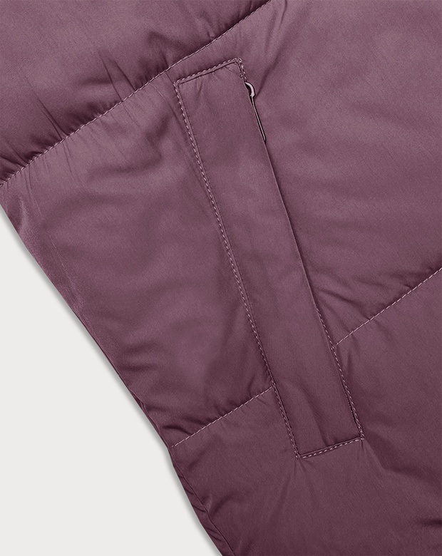 Vestă sport scurtă fără mâneci, violet-negru