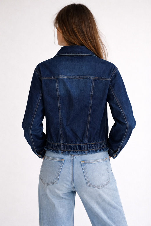 Jachetă scurtă din denim