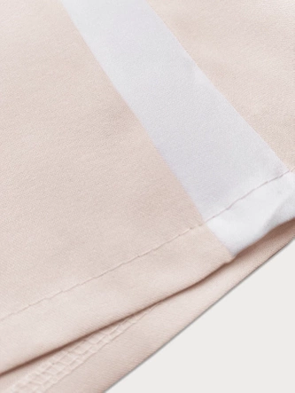 Pantaloni pentru femei de culoare bej deschis, cu croi larg