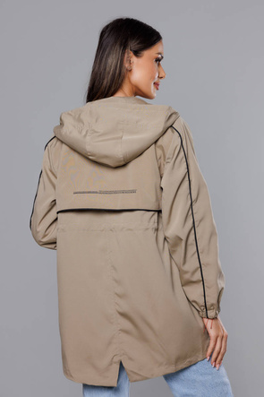 Parka subțire, de culoare bej