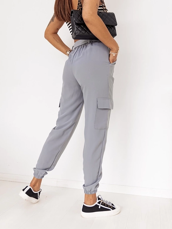 Pantaloni casual gri pentru femei