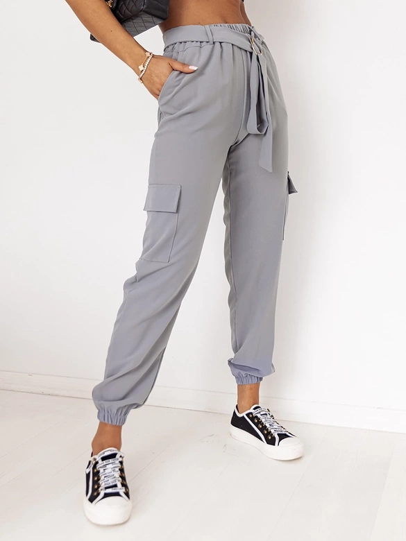 Pantaloni casual gri pentru femei