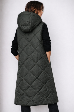 Vestă lungă oversize Army