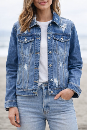 Jachetă lejeră din denim pentru femei